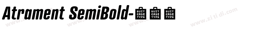 Atrament SemiBold字体转换
